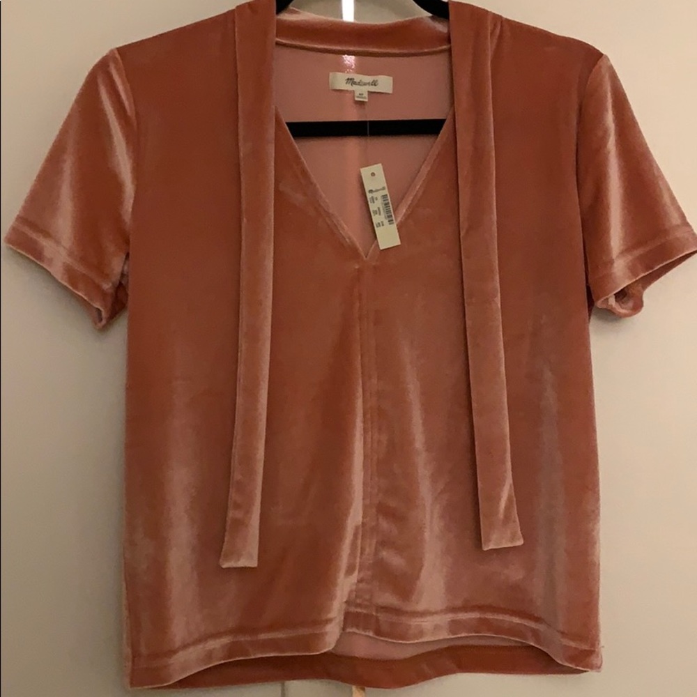 Madewell Velvet Detail Blouse! NWT